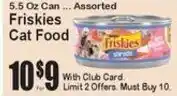 Super Fresh Friskies cat food offer