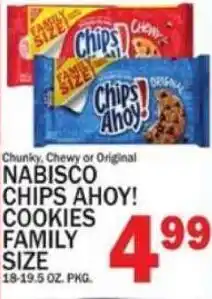 C Town Nabisco chips ahoy! cookies family size offer