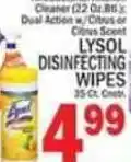C Town Lysol disinfecting wipes offer