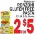 C Town Ronsoni gluten free pasta offer