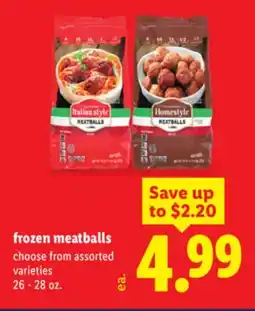 Lidl frozen meatballs offer