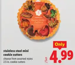 Lidl stainless steel mini cookie cutters offer