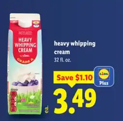 Lidl heavy whipping cream offer