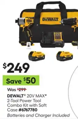 Lowe's 20V MAXF 2-Tool Power Tool Combo Kit with Soft Case offer