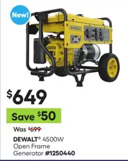 Lowe's 4500W Open Frame Generator offer