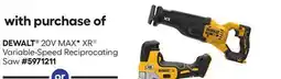 Lowe's 20V MAX XR Variable-Speed Reciprocating Saw offer