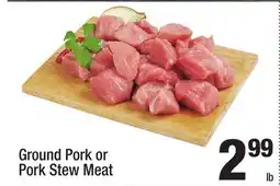 Super King Markets Ground Pork or Pork Stew Meat offer