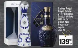 Super King Markets Chivas Regal Royal Salute 21 Yr Blended Scotch Whisky 700 ml or Clase Azul Reposado equila 750 ml offer