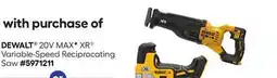 Lowe's 20V MAXF XR Variable-Speed Reciprocating Saw offer