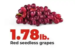 Hy-Vee Red seedless grapes offer