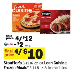 Meijer Stouffer's 8-12.87 oz. or Lean Cuisine Frozen Meals* 5-11.5 oz offer