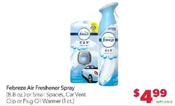 Family Fresh Market Febreze Air Freshener Spray offer