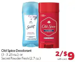 Family Fresh Market Old Spice Deodorant offer