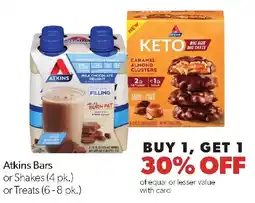 Family Fresh Market Atkins Bars or Shakes or Treats offer