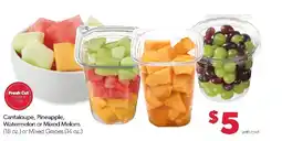 Family Fresh Market Fresh Cut Cantaloupe, Pineapple, Watermelon or Mixed Melons or Mixed Grapes offer