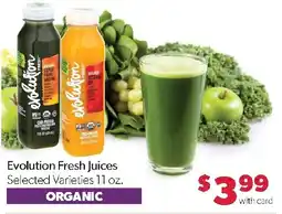 Family Fresh Market Evolution Fresh Juices offer
