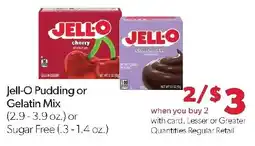 Family Fresh Market Jell-O Pudding or Gelatin Mix offer