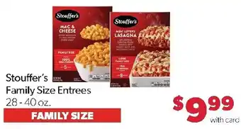 Stouffer's Family Size Entrees