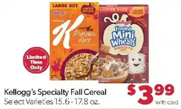 Family Fresh Market Kellogg's Specialty Fall Cereal offer