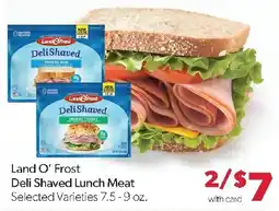 Family Fresh Market Land O' Frost Deli Shaved Lunch Meat offer
