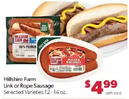 Family Fresh Market Hillshire Farm Link or Rope Sausage offer