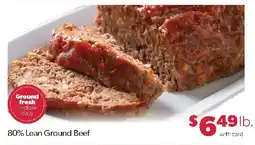 Family Fresh Market 80% Lean Ground Beef offer