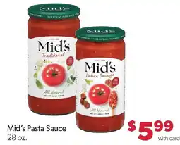 Family Fresh Market Mid's Pasta Sauce offer