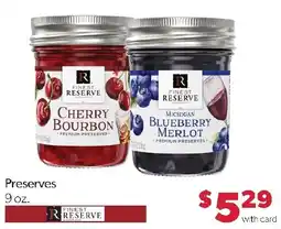 Family Fresh Market Finest Reserve Preserves offer