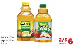 Family Fresh Market Mott's apple juice offer