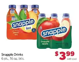 Family Fresh Market Snapple Drinks offer