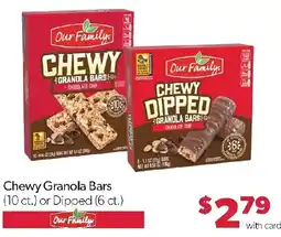 Family Fresh Market Our Family chewy granola bars offer