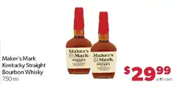 Family Fresh Market Maker's Mark Kentucky Straight Bourbon Whisky offer