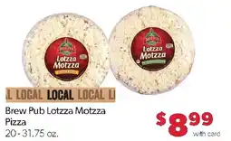 Family Fresh Market Brew Pub Lotzza Motzza Pizza offer