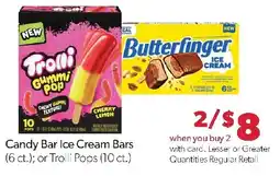 Family Fresh Market Candy Bar Ice Cream Bars or Trolli Pops offer