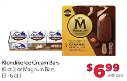 Family Fresh Market Klondike Ice Cream Bars or Magnum Bars offer