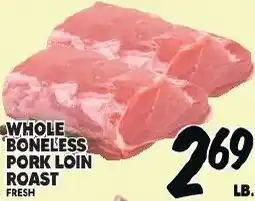 Fine Fare Whole boneless pork loin roast offer