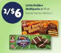 Family Dollar Little Debbie Multipacks offer