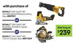 Lowe's DeWalt offer