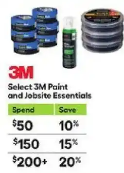 Lowe's 3M select 3M paint and jobsite essentials offer