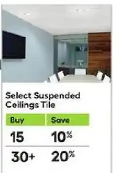 Lowe's Select Suspended Ceilings Tile offer