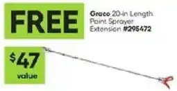 Lowe's Graco paint sprayer extension offer