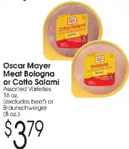 Family Fare Oscar Mayer Meat Bologna or Cotto Salami offer