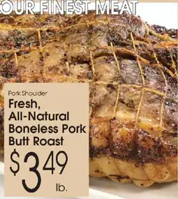 Family Fare Pork Shoulder Fresh, All-Natural Boneless Pork Butt Roast offer