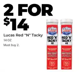 Advance Auto Parts Lucas Red "N" Tacky offer