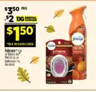 Dollar General Febreze air freshener offer