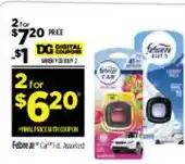 Dollar General Febreze Car Air Freshener offer