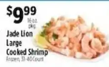 Jade Lion large cooked shrimp