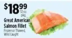 Pioneer Supermarkets Great American Salmon Fillet offer