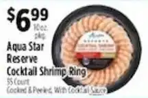 Pioneer Supermarkets Aqua Star Reserve Cocktail Shrimp Ring offer