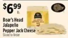 Pioneer Supermarkets Boar's Head Jalapeño Pepper Jack Cheese offer